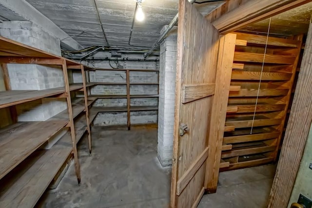 view of basement