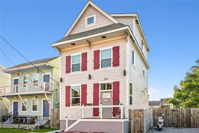 view of front of home