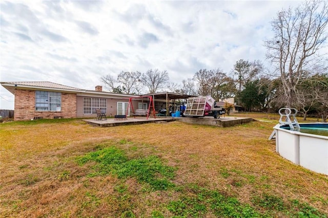 view of yard with a patio