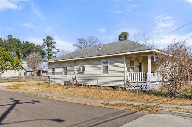 exterior space featuring covered porch