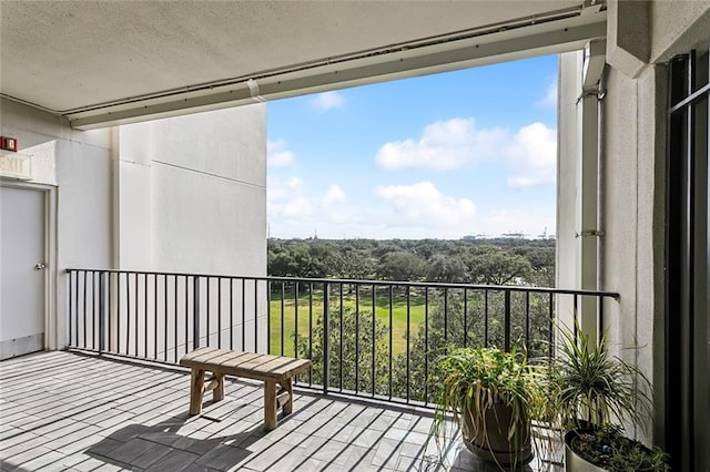 view of balcony