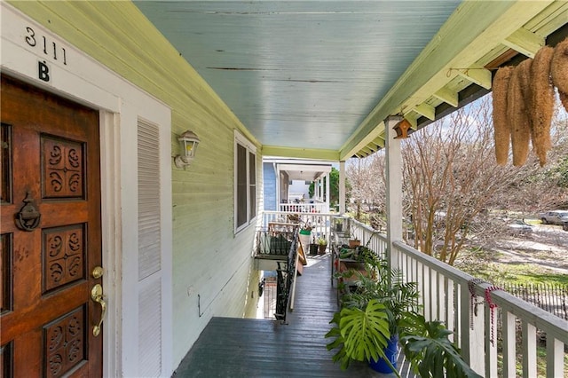 view of balcony