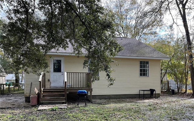 view of back of property