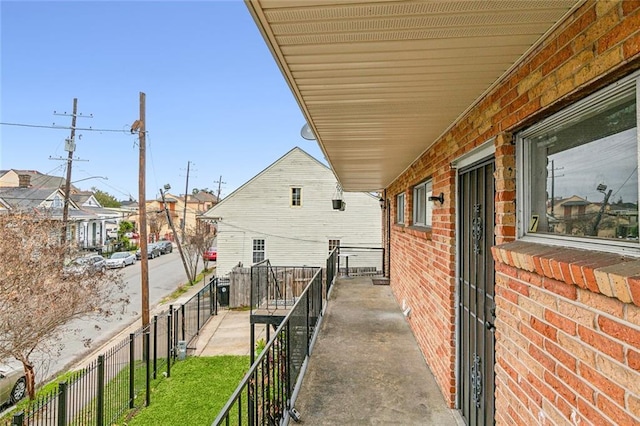 view of balcony