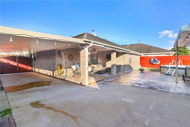 6900 Royal St, Arabi, LA 70032 - view of patio with an outdoor living space