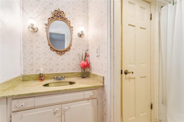 bathroom featuring vanity