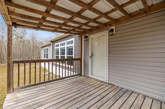49266 Woodhaven Rd, Tickfaw, LA 70466 - view of wooden terrace