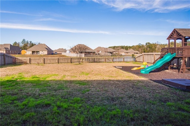 exterior space with a playground