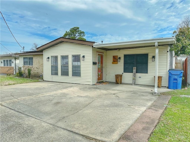 view of ranch-style house