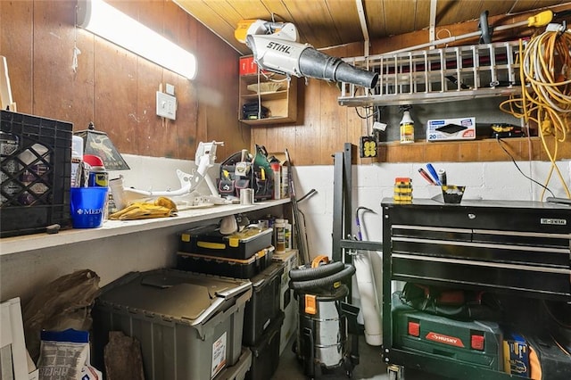 view of utility room