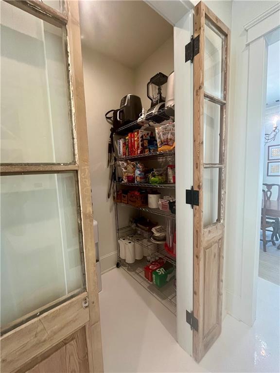 view of pantry