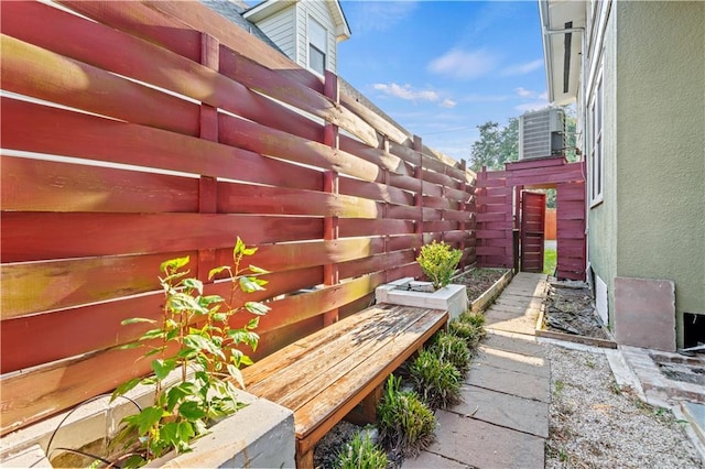 exterior space featuring fence