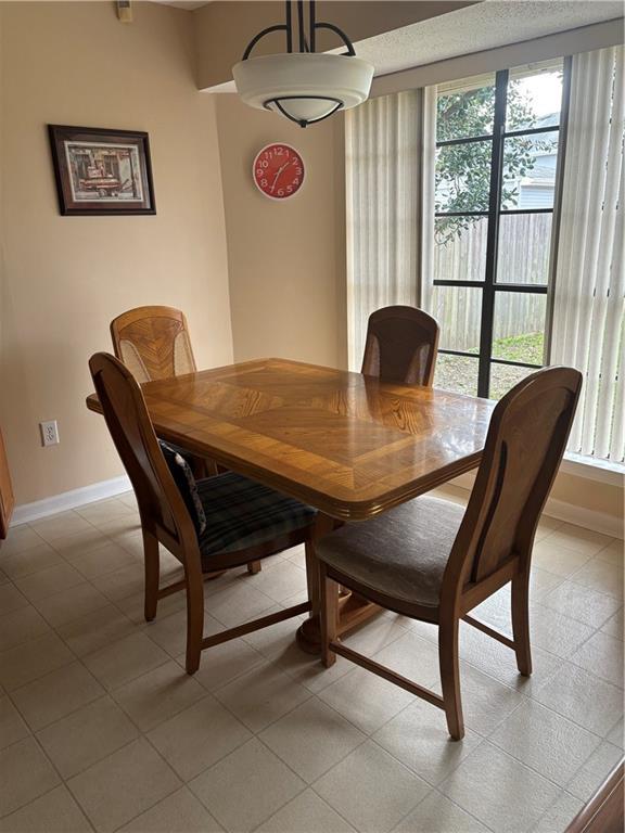 view of dining space