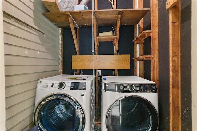 laundry area with washer and dryer