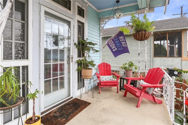 view of patio / terrace featuring a porch