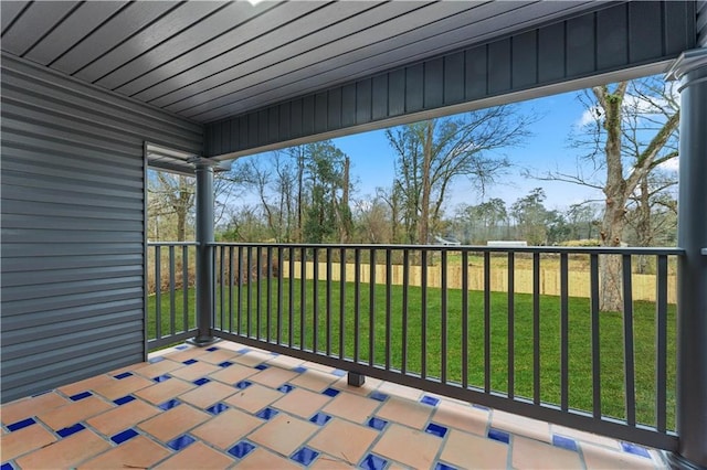 view of balcony