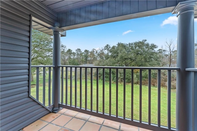 view of balcony