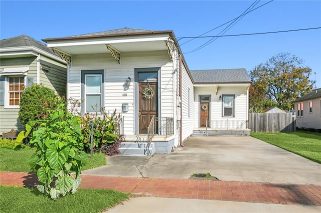 view of bungalow