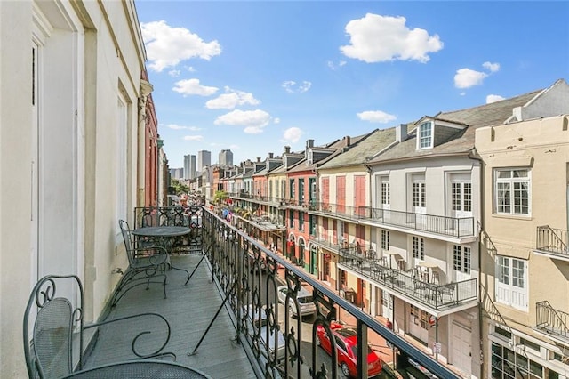 view of balcony