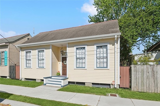 view of bungalow