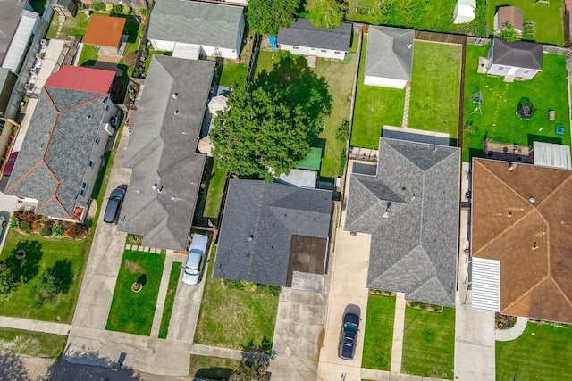 bird's eye view with a residential view