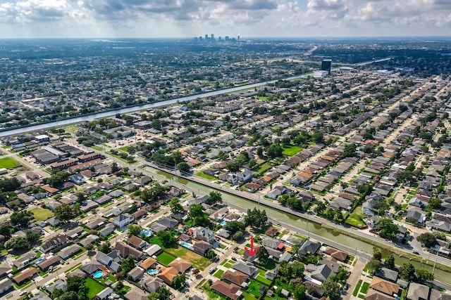 birds eye view of property featuring a residential view