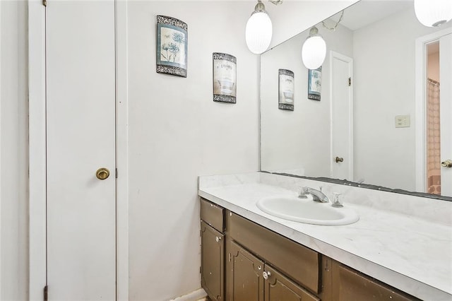 bathroom with vanity