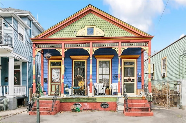 victorian home featuring covered porch