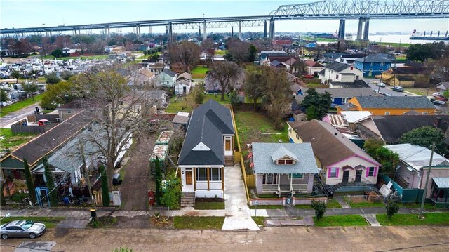423 Diana St, New Orleans, LA 70114 - aerial view of residential area featuring a notable bridge