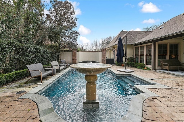 170 English Turn Dr, New Orleans, LA 70131 - view of pool featuring a jacuzzi and a patio