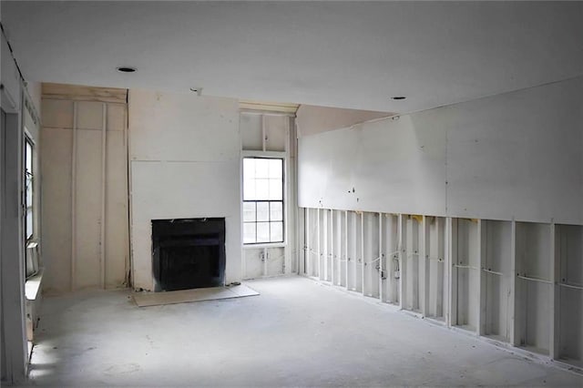 view of unfurnished living room