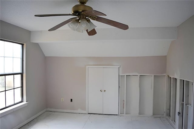 bonus room featuring vaulted ceiling