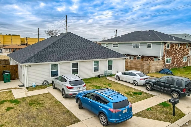 exterior space featuring a front lawn