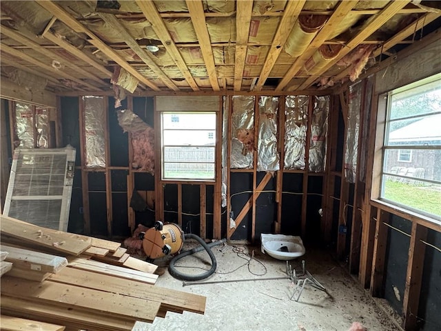 miscellaneous room with a healthy amount of sunlight