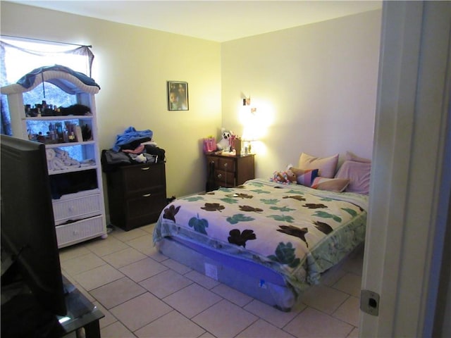 view of tiled bedroom