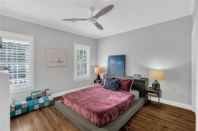 2809 Prytania St, New Orleans, LA 70115 - bedroom featuring wood finished floors, baseboards, multiple windows, and ornamental molding