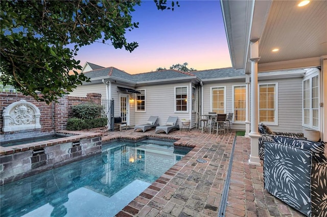 2809 Prytania St, New Orleans, LA 70115 - view of swimming pool with a patio and outdoor dining space