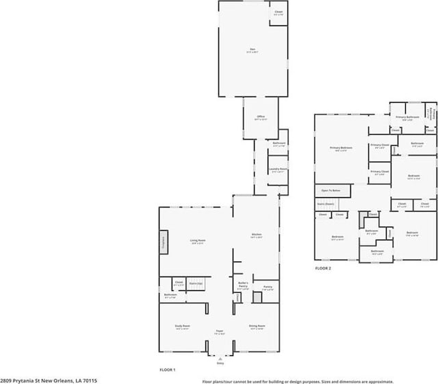 2809 Prytania St, New Orleans, LA 70115 - home floor plan