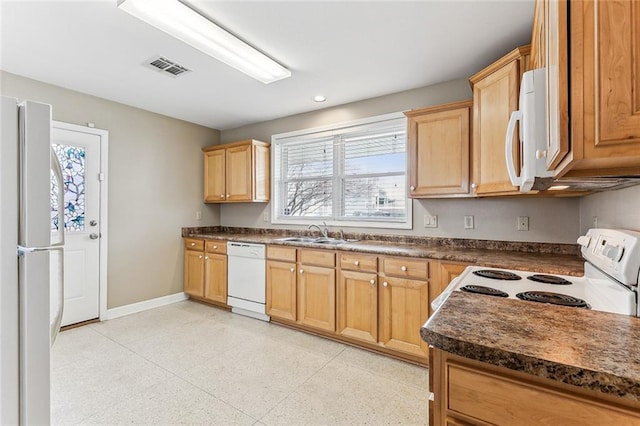22830 22nd St, New Orleans, LA 70124 - kitchen featuring sink and white appliances