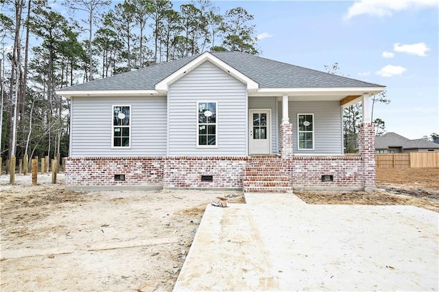 bungalow-style house featuring a porch