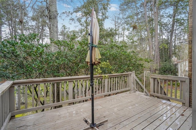 view of wooden terrace