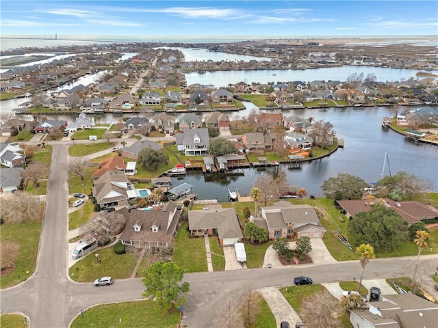 102 Chubasco Ln, Slidell, LA 70458 - aerial view of property and surrounding area with nearby suburban area and a large body of water