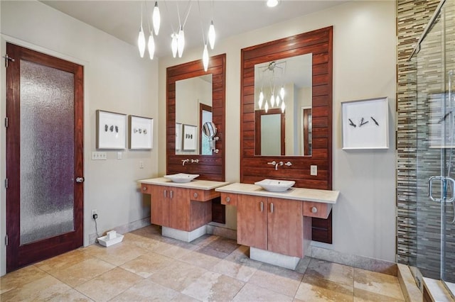 180 E Oakridge Park, Metairie, LA 70005 - bathroom with vanity and a shower with door