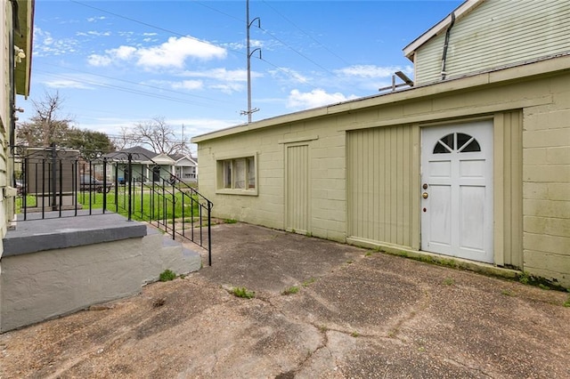 exterior space with a patio area