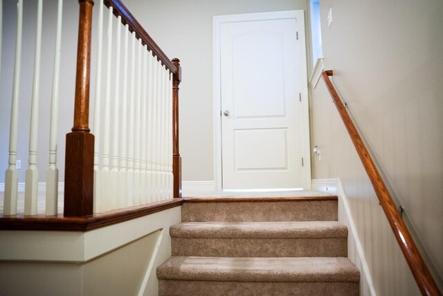 view of staircase
