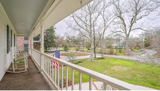 balcony with a porch