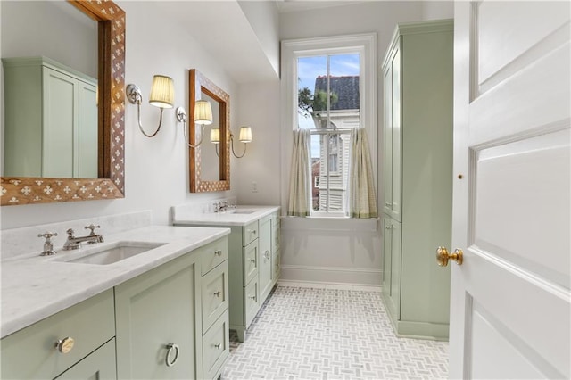 bathroom with vanity