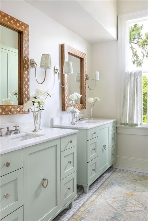 bathroom with vanity