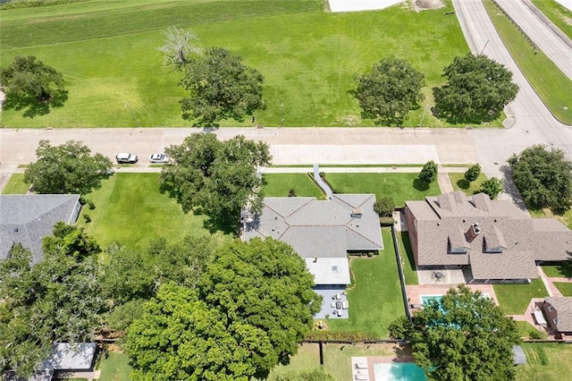 bird's eye view with a residential view