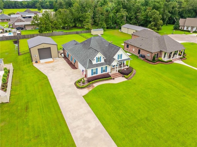 birds eye view of property featuring a residential view